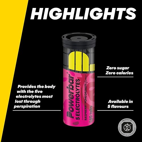 Miniatura 5 de Powerbar 5Electrolytes Tabs (Caja de 12 Tubos, Granada Frambuesa)