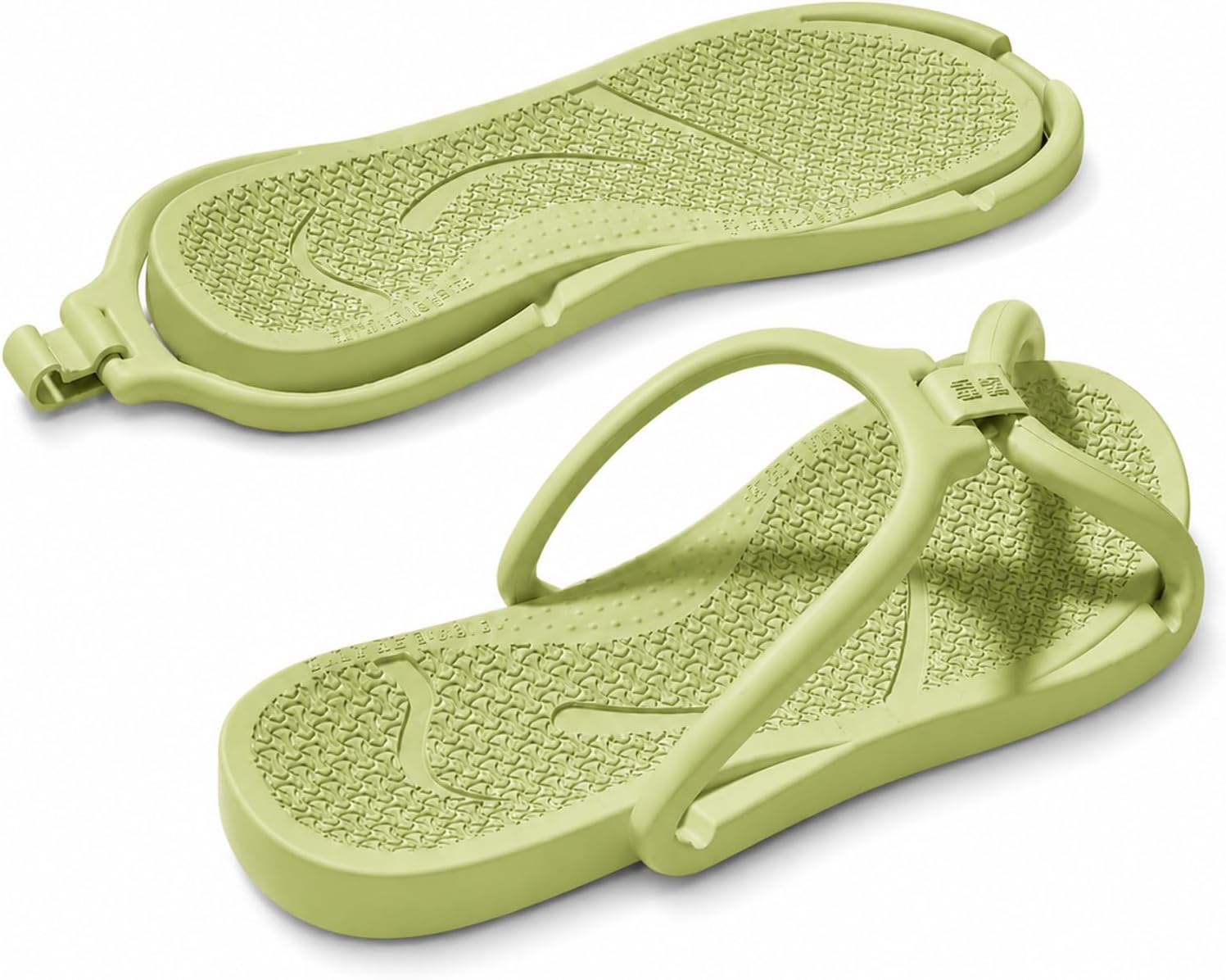 Foldable Shower Shoes Detachable EVA Slippers Non-Slip Lightweight Sandals