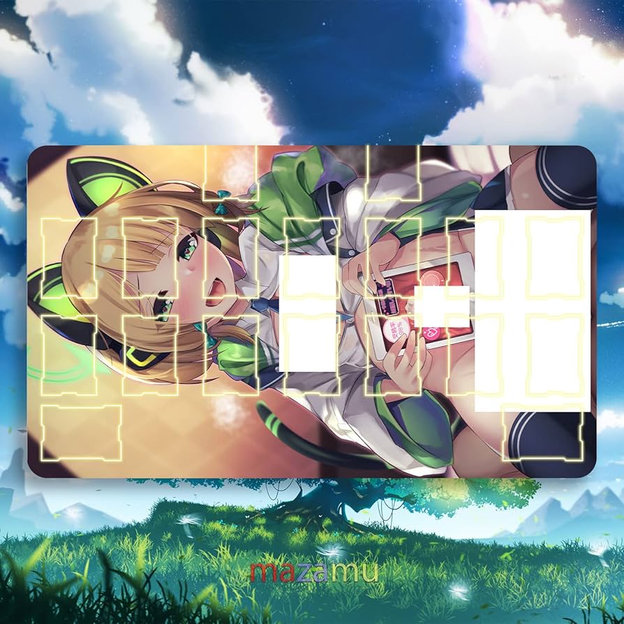Amazon | mazamu カードゲームプレイマット プレイマット ブルー