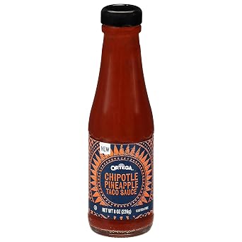 Ortega Chipotle Pineapple Taco Sauce, Sweet and Spicy Sauce and Marinade, 8 Ounce