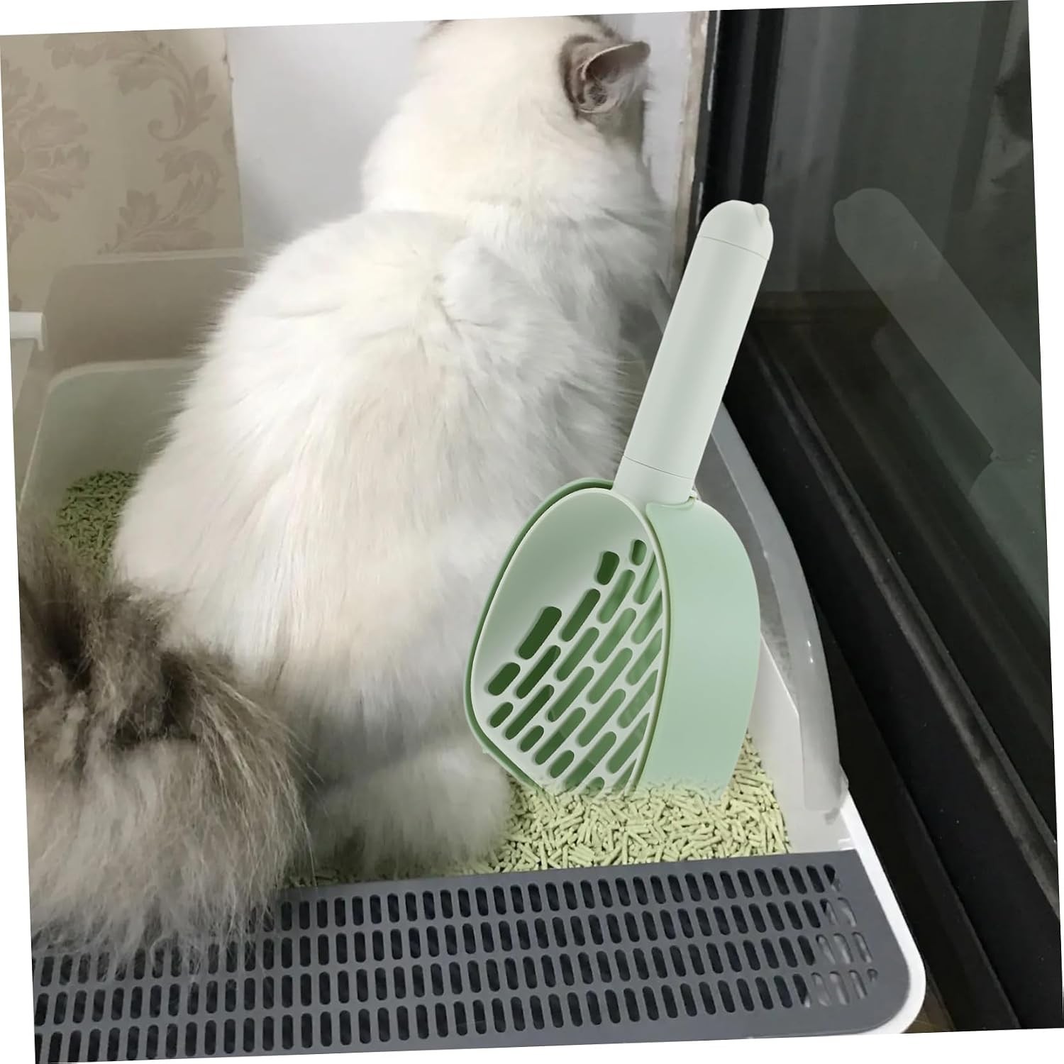 Multi-Function Cat Litter Scoop and Dog Waste Shovel Sturdy Plastic Cleaning Tool for Easy Pet for Kittens and Puppies