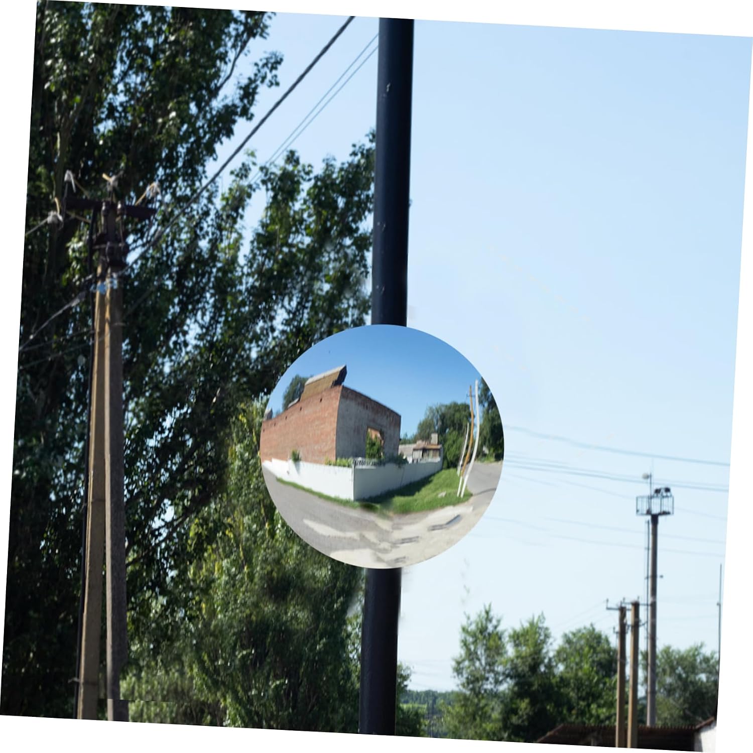Cabilock Convex Safety Mirror Wide Angle for Parking Corner Driveway Security Enhancement