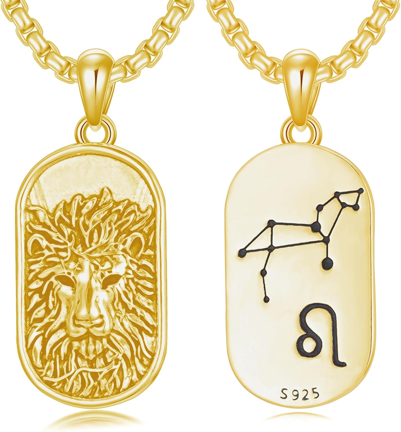 SIMONLY Zodiac Necklace 925 Sterling Silver Constellation Necklace Zodiac Sign Necklaces Horoscope Jewelry Christmas Birthday Astrology Gifts for Women Men Unisex