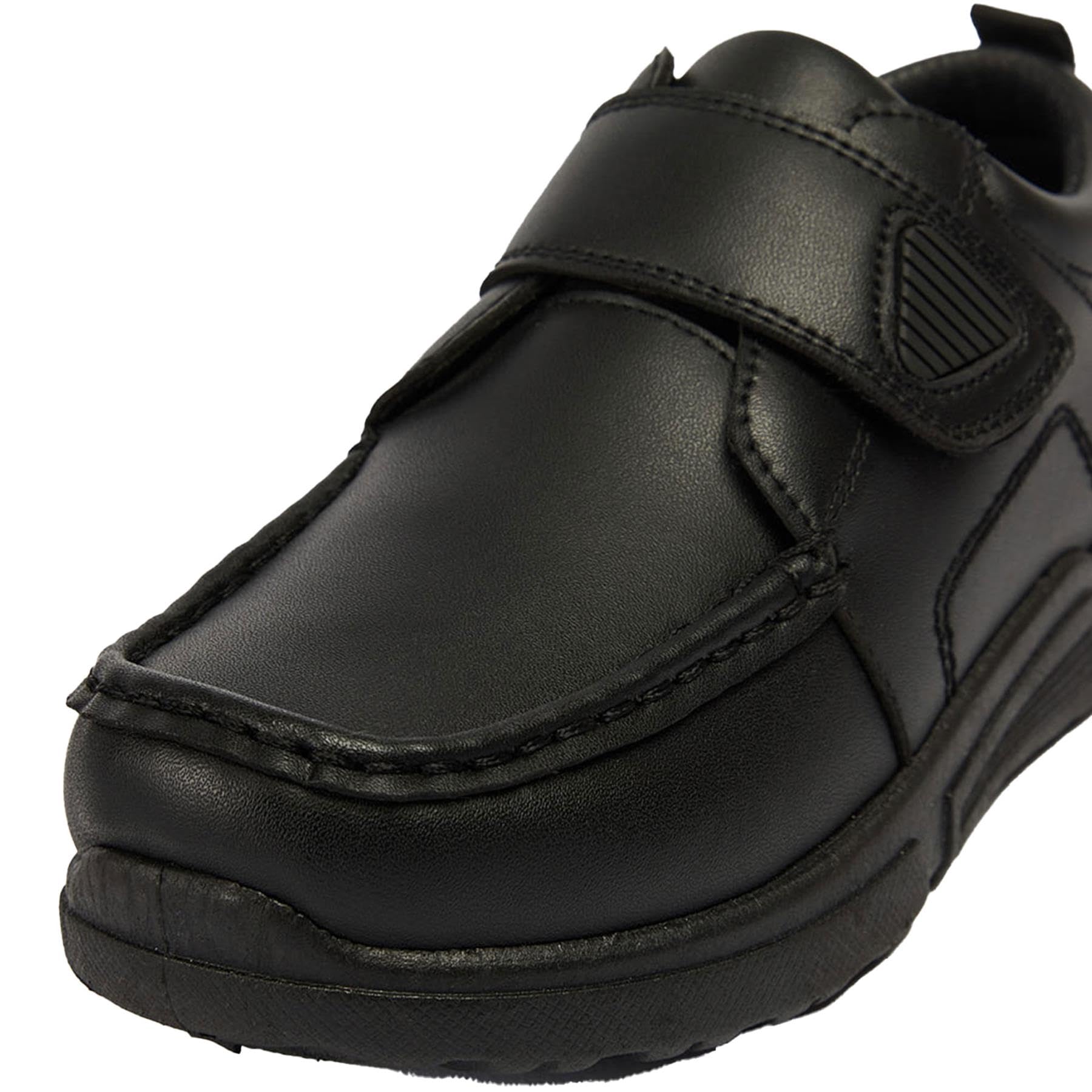 A2Z 4 Kids Zapatos escolares para niños, de una sola correa, con cierre táctil, zapatos cómodos para niños, vestido formal inteligente, para boda, fiesta, regreso a clases, antideslizantes,