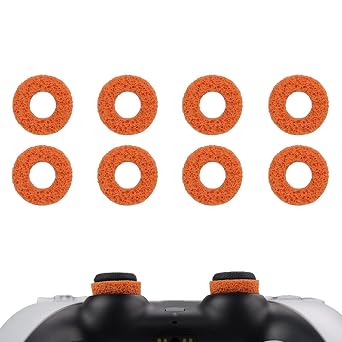 MOLOPPO 8PCS Aiming Precision Rings for PS4,for PS5, for Xbox, for PS5 Accessories, for Xbox Accessories (Orange)