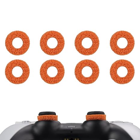 MOLOPPO 8PCS Aiming Precision Rings for PS4,for PS5, for Xbox, for PS5 Accessories, for Xbox Accessories (Orange)