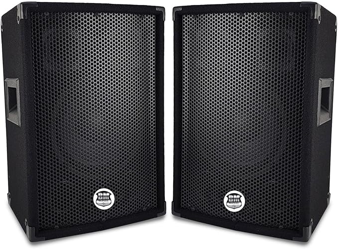 Paire d'enceintes Sono Bass Reflex Trapézoïdal à 3 voies 8"/20cm - 2 x 300W - BM Bmsonic BMS-08