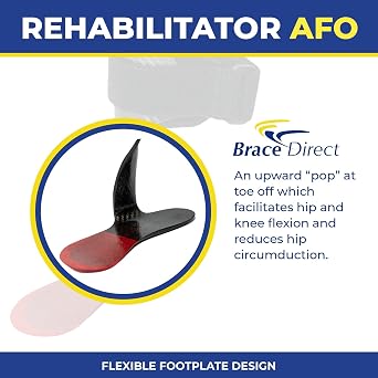 Brace Direct Carbon Fiber AFO Brace - Ankle Foot Orthosis for Foot Drop