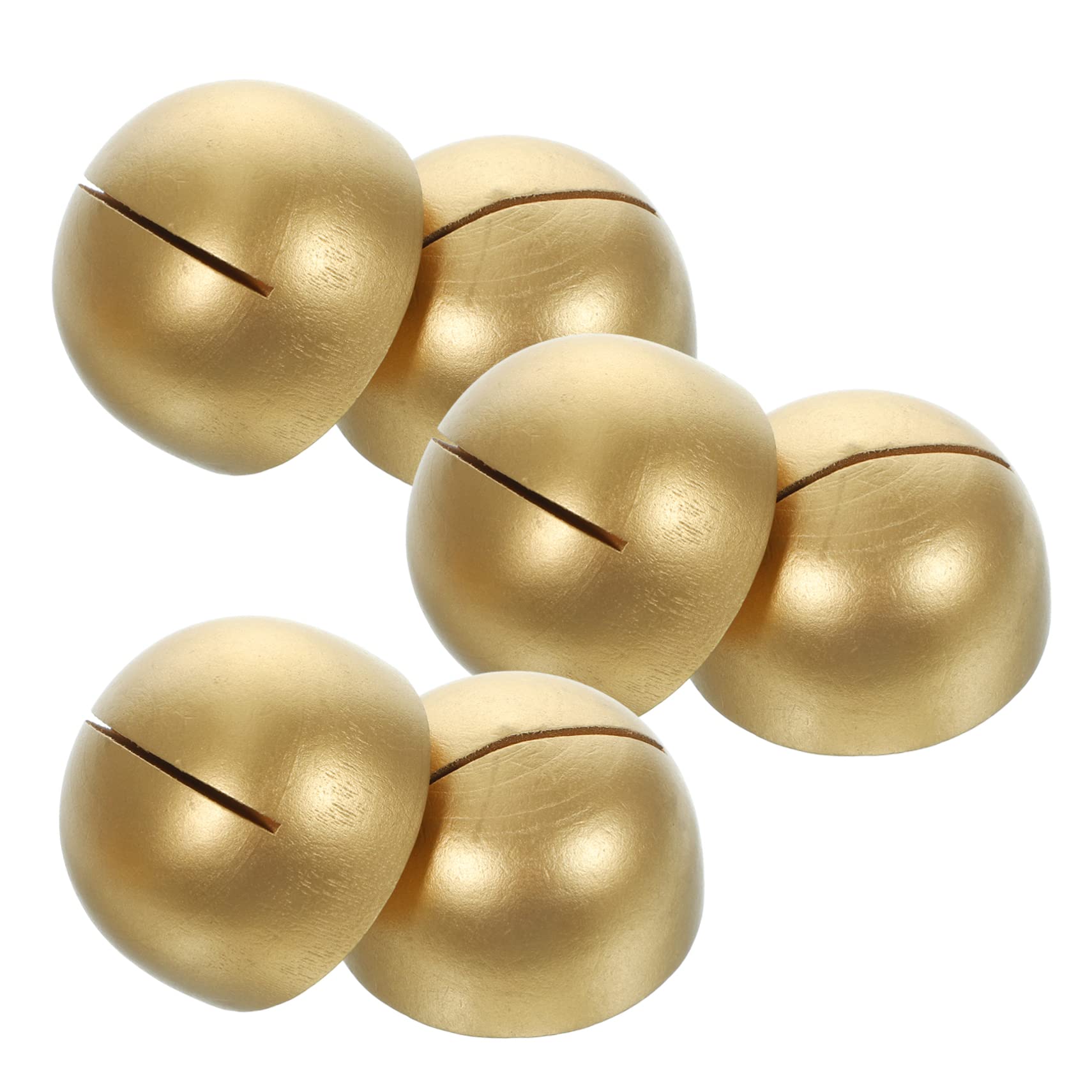 Amosfun 12pezzi Porta Biglietti Legno con Base Dorata Supporti Eleganti per Segnaposto e Decorazioni Matrimonio e Feste