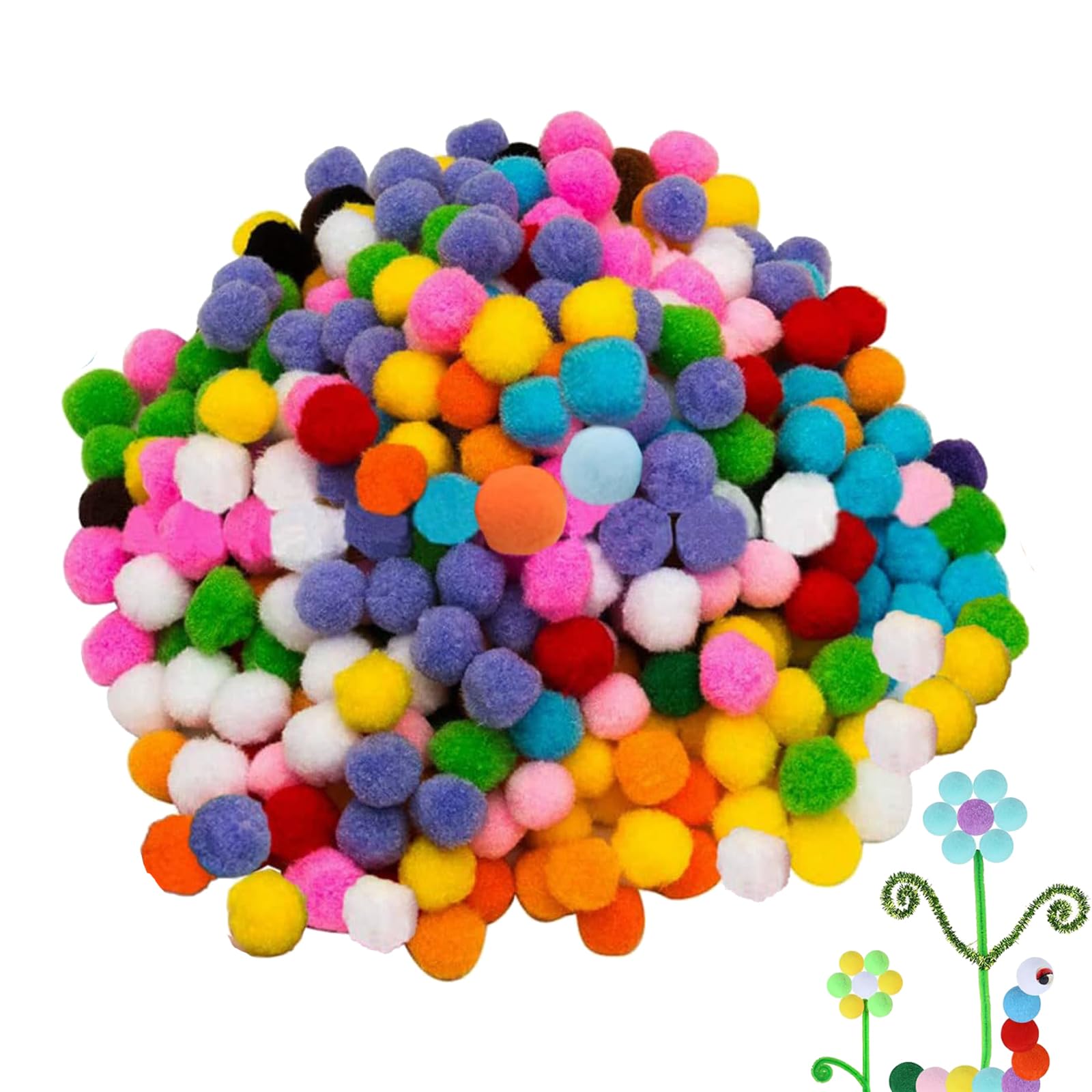 1000 PCS Pom Poms Craft, Mini Pom Poms for Crafting, Small Pom Poms, Mini Pompoms, for DIY Creative Crafts Decorations Arts Projects