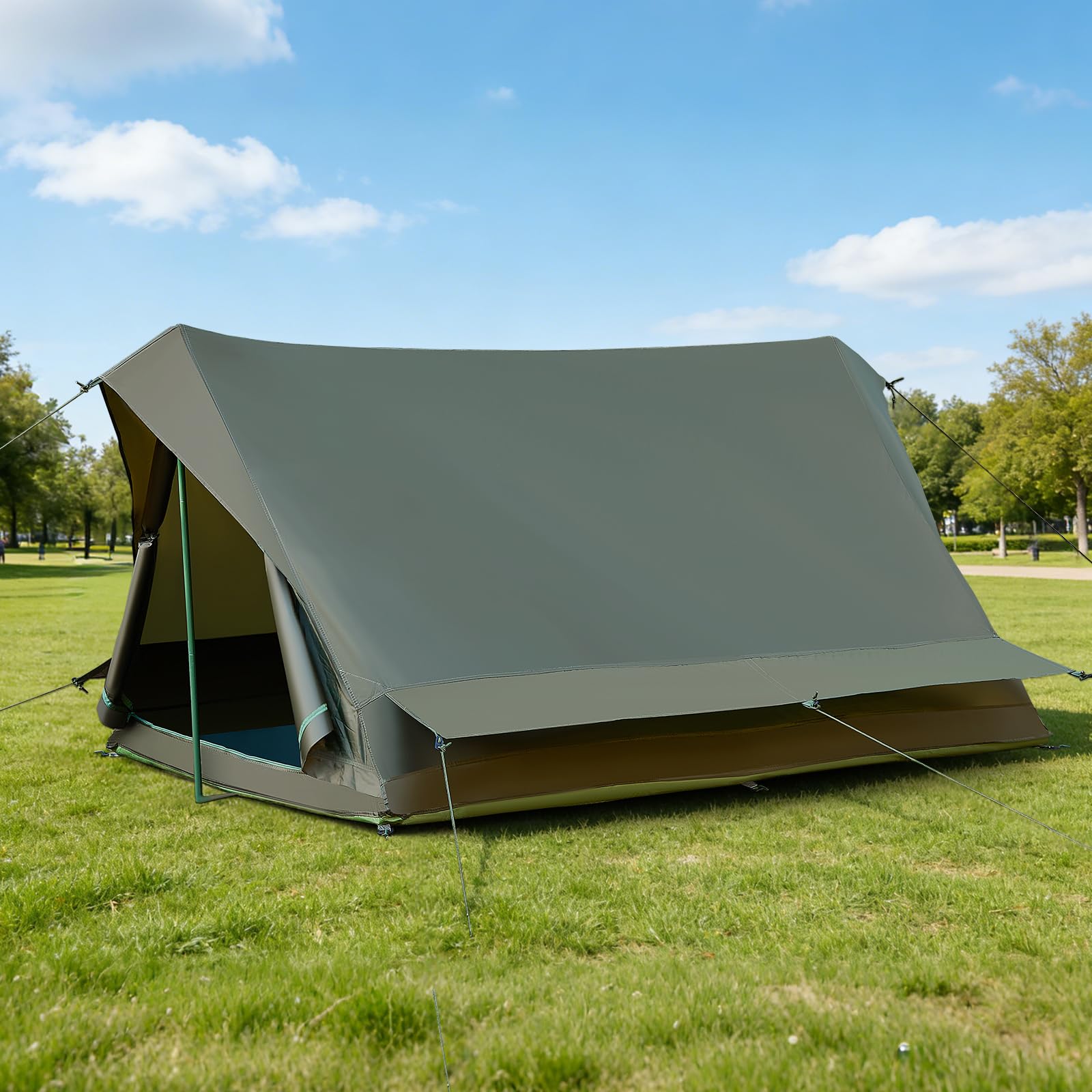 1 & 2 Personen Zelt kleines Packmaß Ultraleicht für Fahrrad oder Motorrad Reise 3000mm Wassersäule mit 200D-Oxford-Gewebe separatem Innenzelt Wandern Trekking Camping