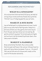 Vista 11 de Earth Mama Herbal Sitz Bath Artículos esenciales para el embarazo y posparto, baño de asiento relajante para hemorroides con hamamelis