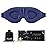 MZOO Luxury Sleep Eye Mask for Side Sleeper Men Women, Zero Eye Pressure 3D Sleeping Mask, Light Blocking Patented Design Night Blindfold, Soft Eye Shade Cover for Travel, Blue