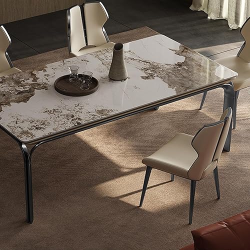 Miniatura 7 de Sillas de comedor Silla de comedor de piel sintética para sala de estar, tapizada, moderna, sin brazos, acento para cocina, cocina moderna