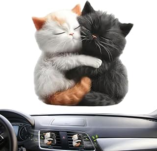 Car Vent Clip Air Freshener - 2D Acrylic Clip Decoration - Cute Cat Plant Diffuser for Women Men Truck Transport Road Travel Daily Commuter Trip | 2D akryl doftande klämdekor Bil Luftfräschare Söt Kattventil För Kvinnor Män Resor Sommarnatt Daglig Pendling