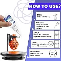 Vista 5 de Super pegamento para impresión 3D, adhesivo capilar ultrafino para PLA ABS PETG TPU, unión instantánea profesional para micro huecos