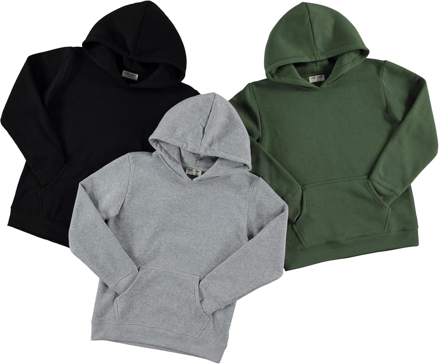 PURE CHAMP Boys Hoodies 3 Pack Fleece Pullover & Zip-Up Sweatshirts for Boys Kids Youth Plain Basic Everyday Wear Sizes 4-20 - Image 3