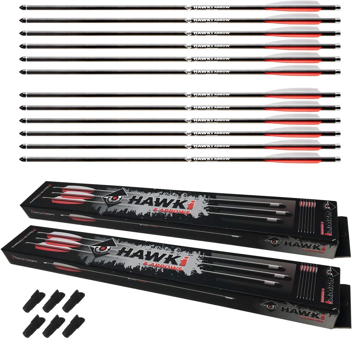 Hawk-i Carbon Arrow PCP 376gr Arrows Bolts for Hunting PCP Air Guns or Crossbows