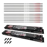 Hawk-i Carbon Arrow PCP 376gr Arrows Bolts for Hunting PCP Air Guns or Crossbows