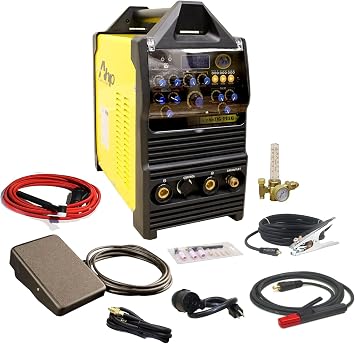 New 2024 AHP Alpha-TIG 225Xi 200 Amp IGBT AC/DC Pulse TIG/Stick Welder with WIRELESS FOOT PEDAL