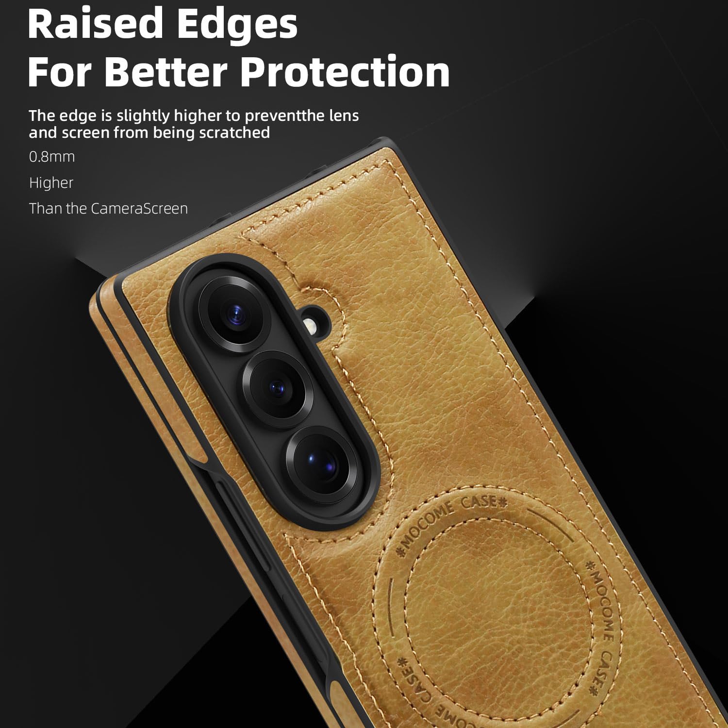 Custodia In Pelle For Samsung Galaxy Z Fold 8 Ultra, Cavalletto Sottile Guscio In Piedi Cover Magnetica Anti-Caduta For Telefono Vintage Ricarica Wireless(Green)