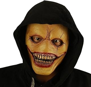 Máscara assustadora de Halloween - Máscara de látex de palhaço do mal de terror,Máscara assustadora e realista para Halloween, cosplay, festa de Kagrote