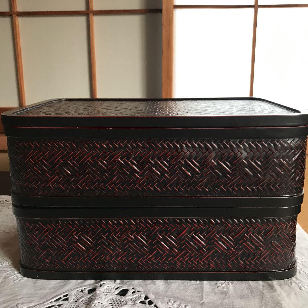 藍胎漆器 二重文箱 【公式通販】