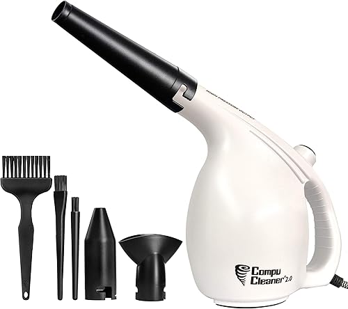 Compucleaner 2.0 - Plumero eléctrico de alta presión de plástico ABS duradero, soplador de limpiador de computadora, limpiador de teclado,