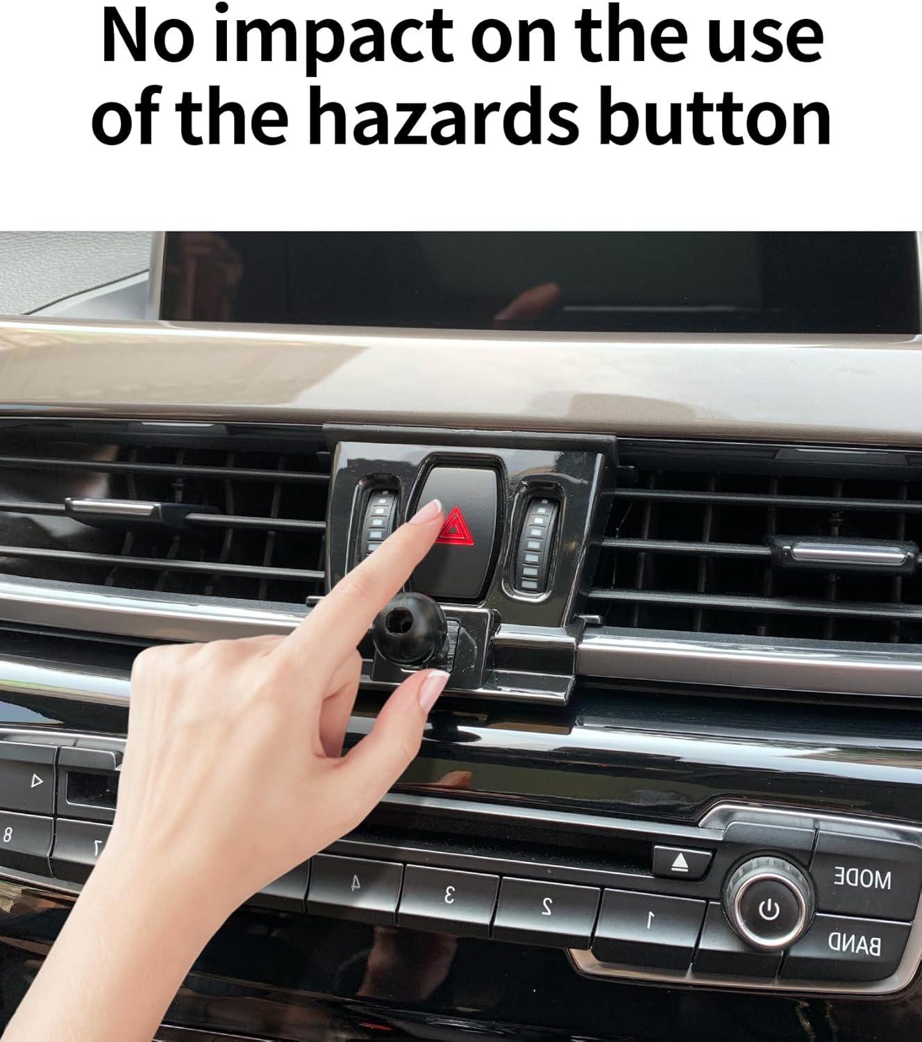 Wireless Charging car Phone Holder for BMW X1 2016-2022 BMW X2 2018-2023 Auto Accessories Navigation Bracket Interior Decoration Mobile Cell Phone Mount, 360° Rotation