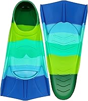 Vista 2 de Fadgesy Swimming Training Fins,Comfortable Silicone Flippers for Swimming and Diving,Size Suitable Kids Girls Boys Adult