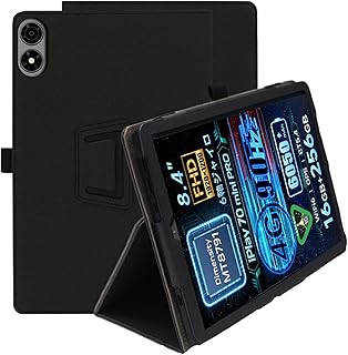 For Alldocube iPlay 70 mini Pro ケース Kluso 超軽量 極薄 高級PU レザー 開閉式 スタンド スマートケース スタンド 機能 スマートカバー 充電対応 iPlay70 mini Pro 8.4インチ 対応 (ブラック)
