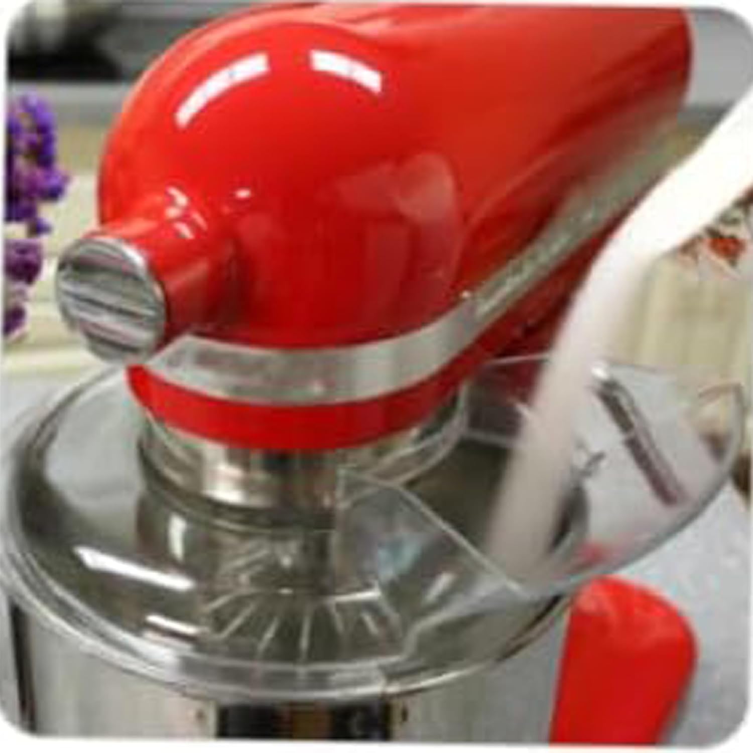 Replacement 6 QT Bowl-Lift Stand Mixer One piece Pouring Shield For stainless steel bowl, Compatible with KitchenAid Bowl-Lift mixer(KN256PS), models KV25G/KP26M1X.