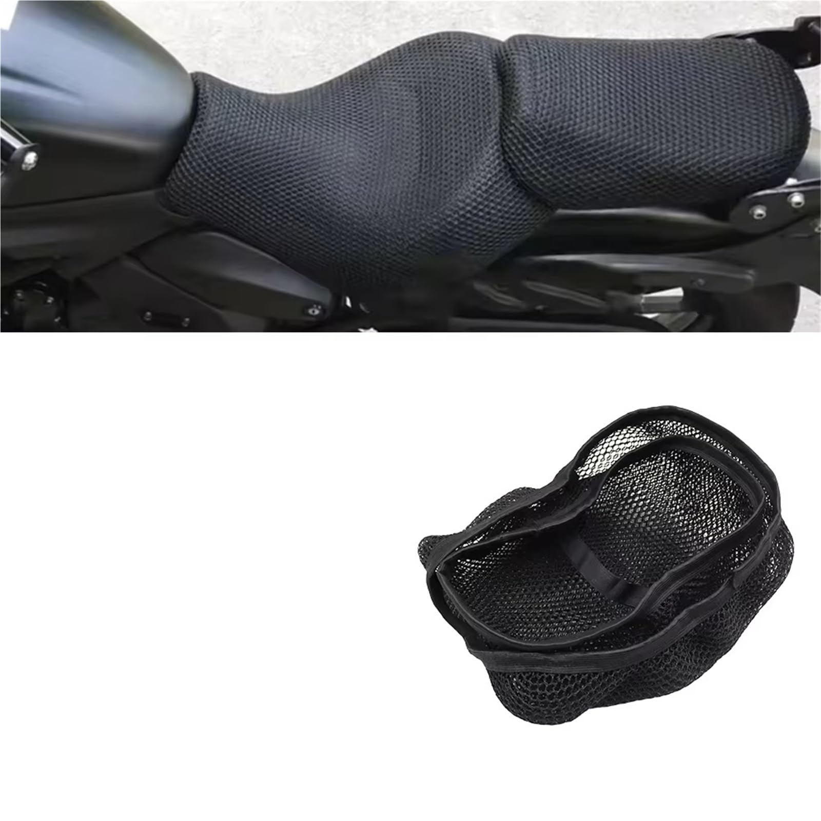 Moto Copri Sedili Per Kawasaki Per Vulcan S 650 S650 Coprisedile per moto Tessuto traspirante Cuscino di protezione per l'isolamento termico