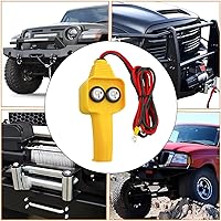 Vista 6 de AUCELI Controlador de cabrestante, conjunto de control manual del cabrestante, controlador con cable de cabrestante estilo botón para tirar