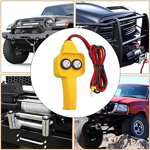 Miniatura 6 de AUCELI Controlador de cabrestante, conjunto de control manual del cabrestante, controlador con cable de cabrestante estilo botón para tirar