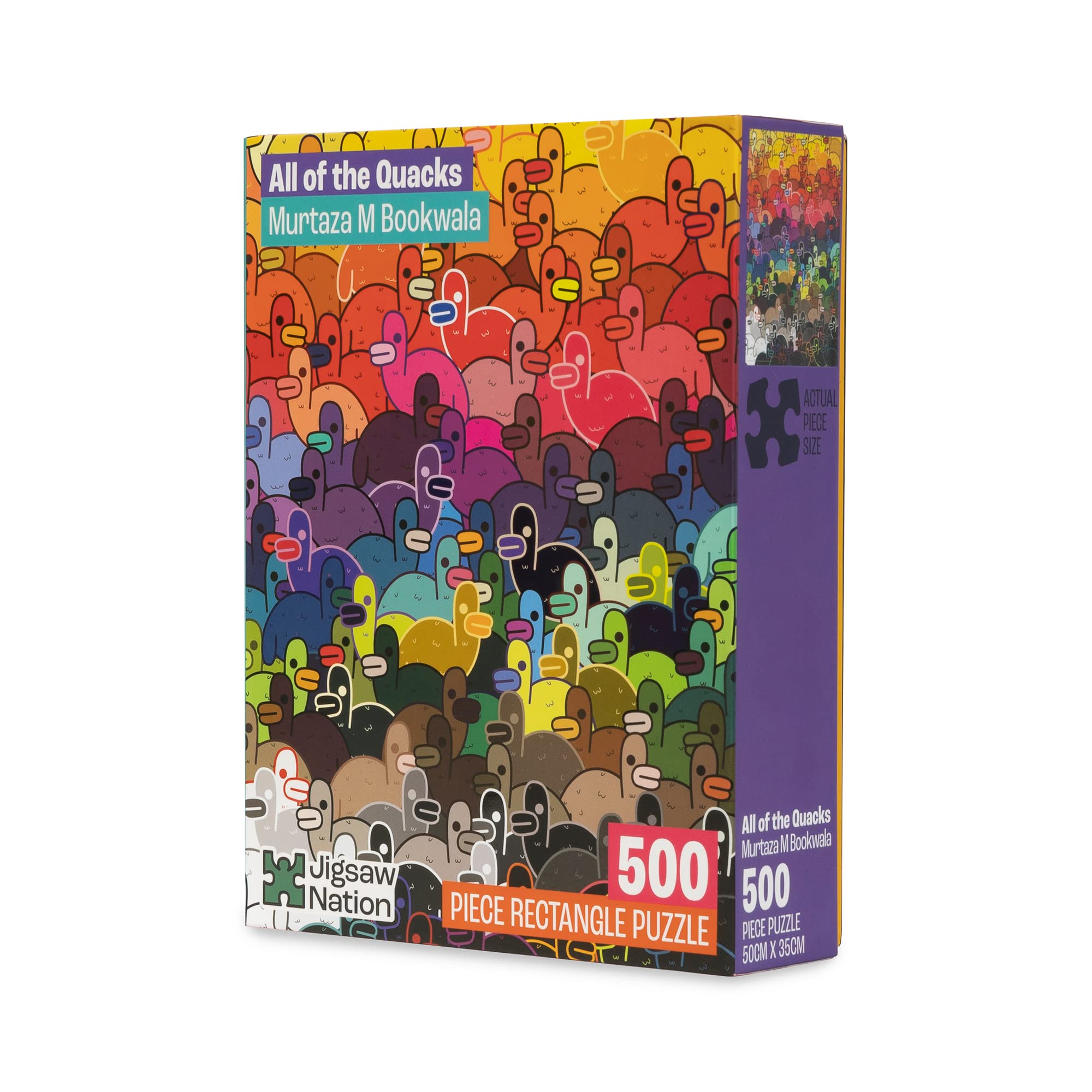 Jigsaw Nation Jigsaw Puzzle 500 Pieces- All of The Quacks Theme Fun & Challenging Mind Games Puzzle Game Activity for Adults & Kids - Educational Toy for Having Realistic Illustration, Focus, Memory, Mental Boost (B0BD2C4NHY) Amazon Price History, Amazon Price Tracker