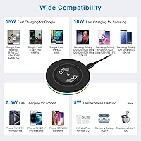 Vista 7 de Cargador inalámbrico Samsung de carga rápida para Samsung Galaxy S26 Ultra/S26+/S26/S25 Ultra/S25/S24/S23/S22/S21/S20 FE, estación de carga