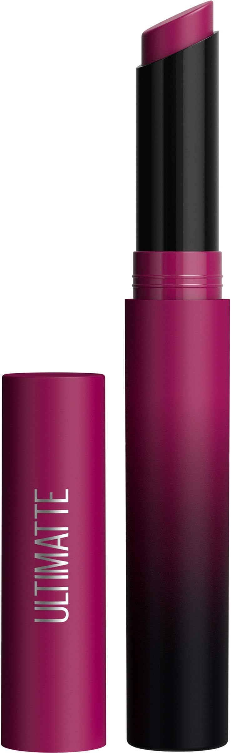 Maybelline Color Sensational Ultimatte Matte Lipstick, Non-Drying, Intense Color Pigment, More Berry, Warm Berry Purple, 1 Count