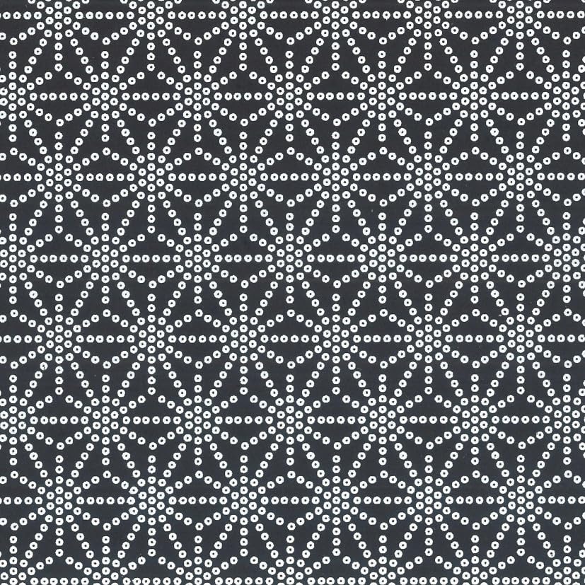 Papier Asanoha noir et blanc 50x70 pour habiller vos abat-jours de salon