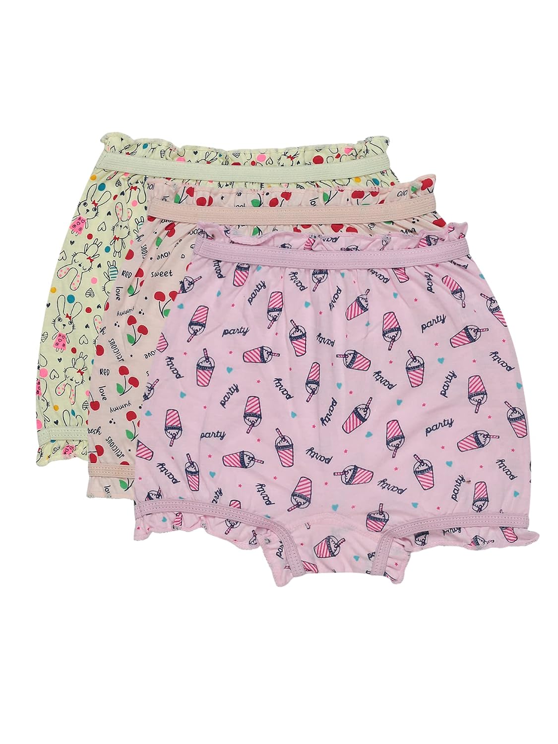 BODYCARE Kids Unisex Bloomer Underwear 100% Cotton Assorted Soft Comfortable | Skin Friendly | Innerwear | Pack of 3… (Col... - Review, Price and Buying Guide
