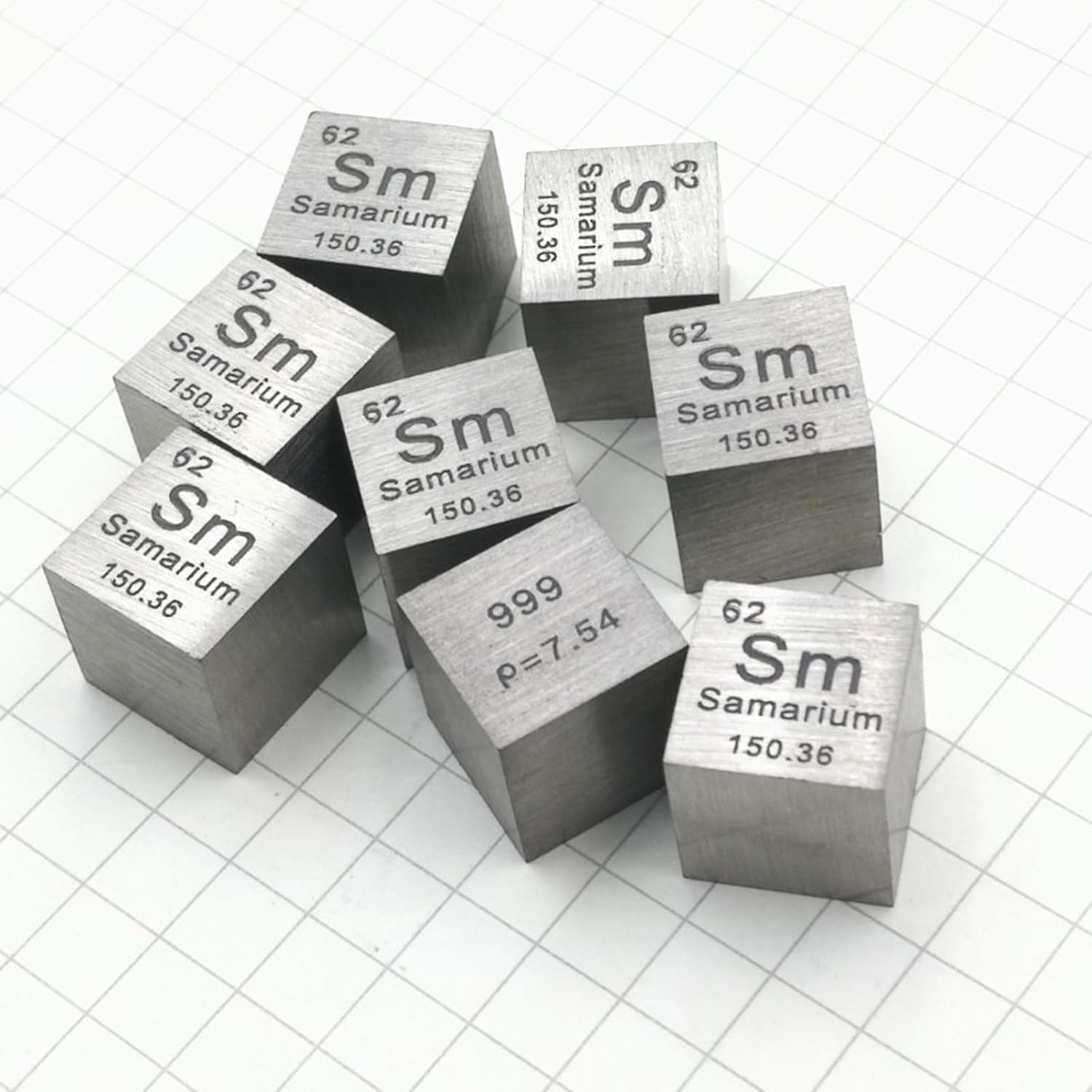 Scandium Cube, 10Mm Pure Metal Element Cube Periodic Table Block Suitable for Element Collection Lab Experiment Material
