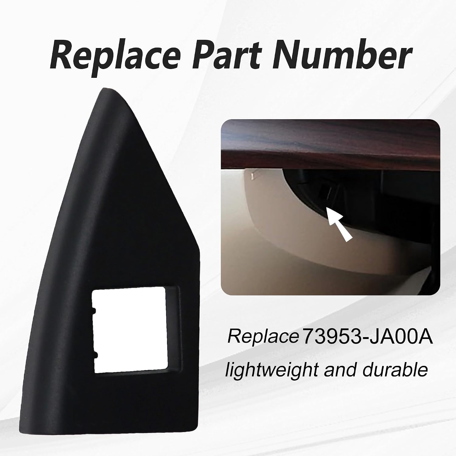 Left Side Glove Box Latch Cover 73953JA00A Fit for Nissan Altima 2.5L 3.5L CVT MT 2007 2008 2009 2010 2011 2012 2013