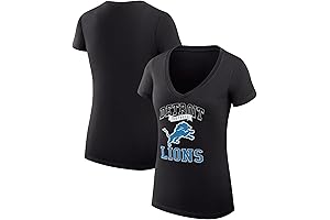 Women's NFL Team Logo Graphic Fitted V-Neck T-Shirt from G-III Sports