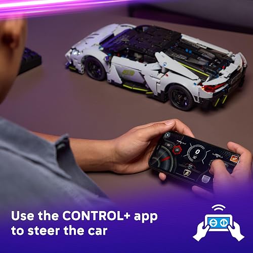 1135-Pc LEGO Technic Lamborghini Revuelto Super Sports Car Toy w/ Remote Control