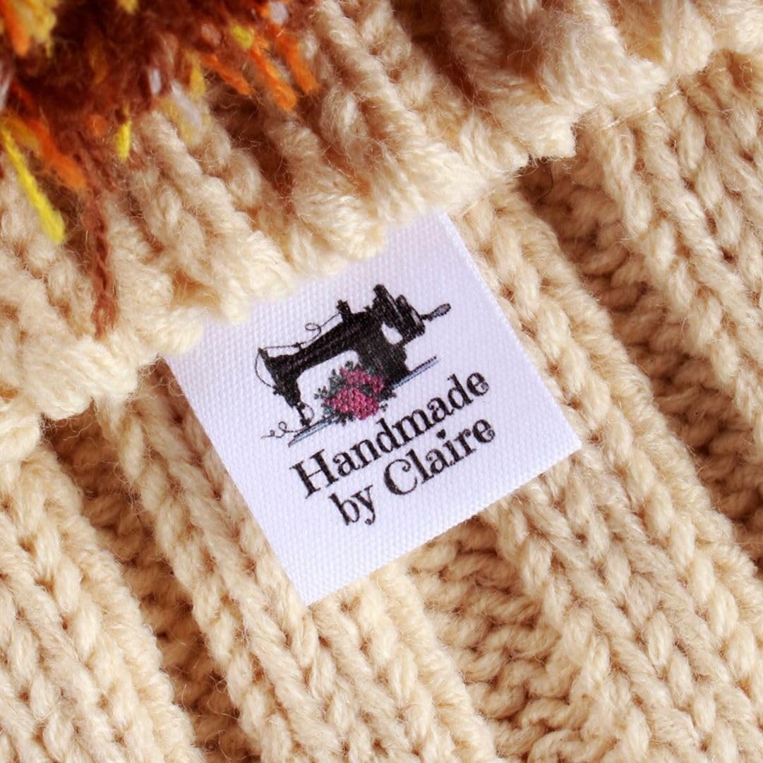 100 Etichette In Cotone Personalizzate Con Logo O Testo - Tema Aereo, 12x60 Mm, Per Abbigliamento E Accessori Fatti A Mano