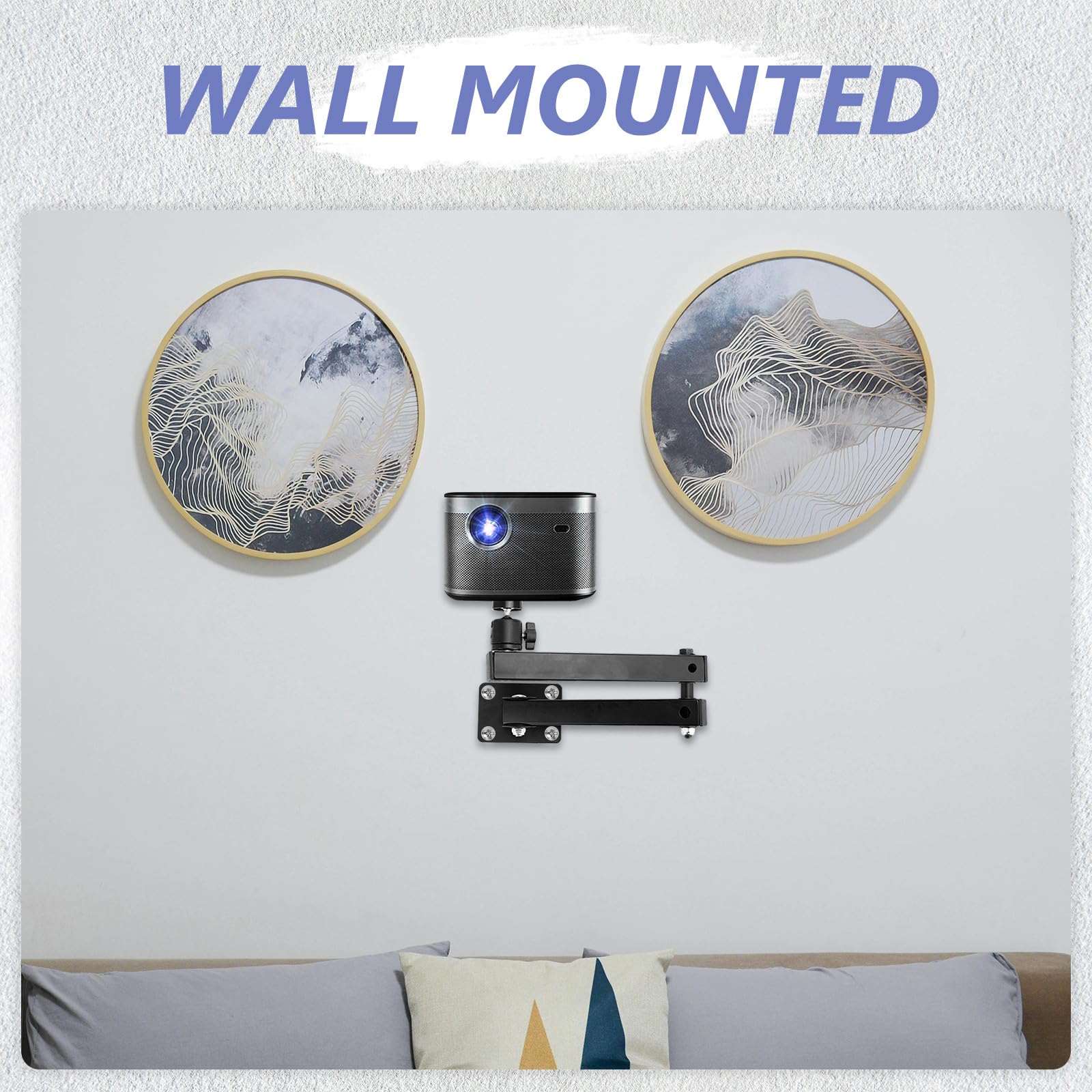 Alipis Supporto per Proiettore a Parete Regolabile Staffa per Router da Parete Stabile e Durevole Mensola Porta Router Wifi per Installazione Semplice e Sicura