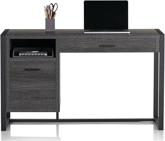 Realspace DeJori 51 W Writing Desk, Charcoal