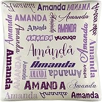 Vista 8 de Funda de almohada personalizada con nombre, fundas de almohada de lino con nombre personalizado, funda de almohada personalizada con tu nombre