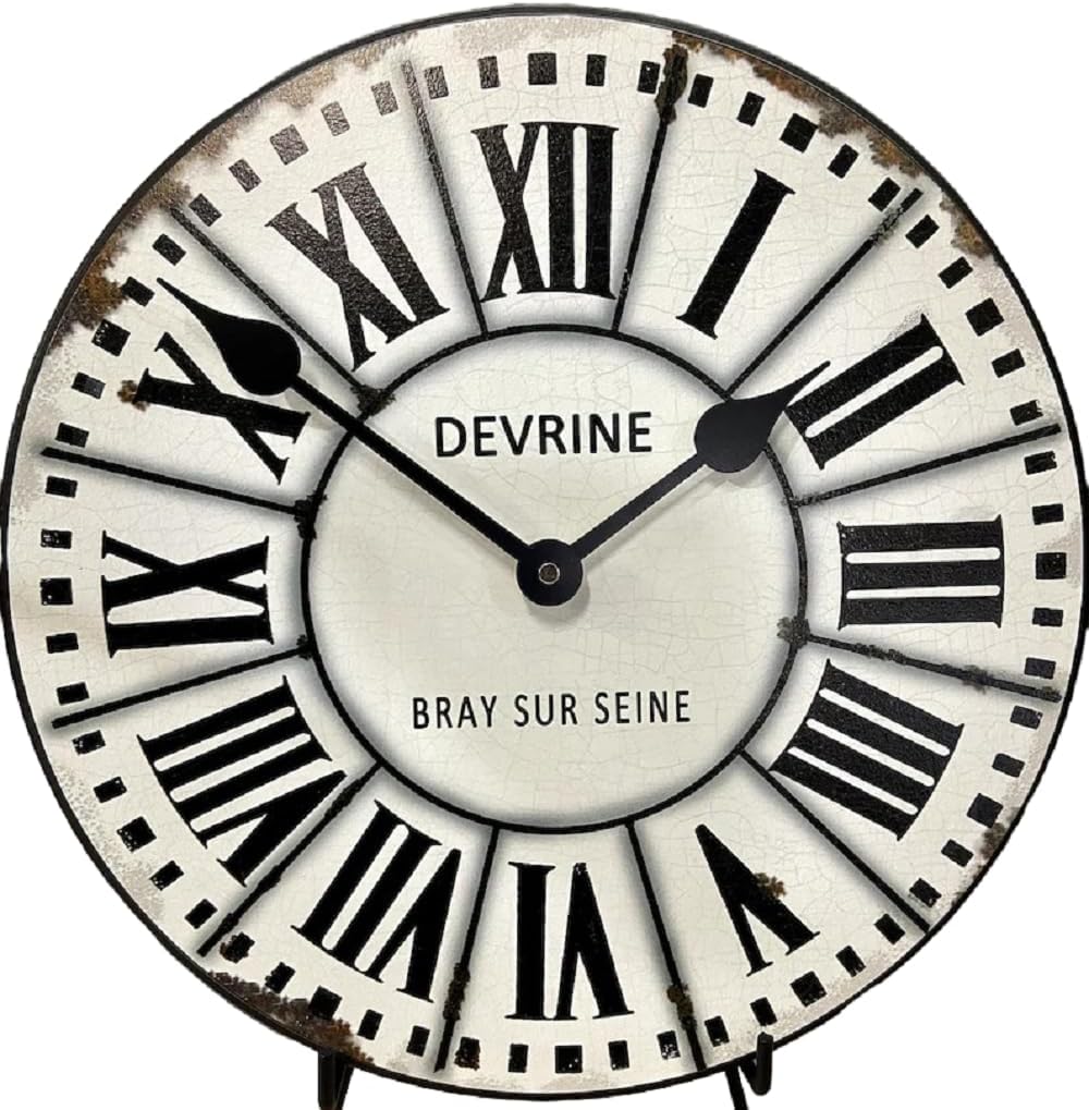 French Tower Wall Clock | Ultra Quiet Quartz Mechanism | Hand Made in USA Beautiful Crisp Lasting Color | Comes in 8 Sizes | 36-Inch