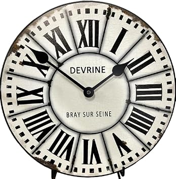 French Tower Wall Clock| Ultra Quiet Quartz Mechanism | Hand Made in USA Beautiful Crisp Lasting Color | in 8 Sizes | 24-Inch